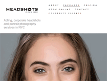 Tablet Screenshot of headshotsinnewyork.com